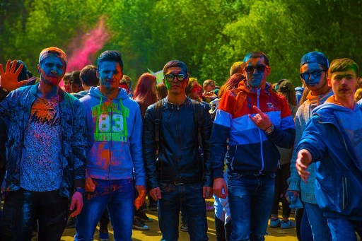 Farebné HOLI POWDER Festival FIALOVÁ Fialová 70g Holli