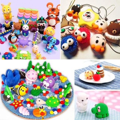 Penová plastelína Polymérová hlina Magic Plastic Play Dough x 36