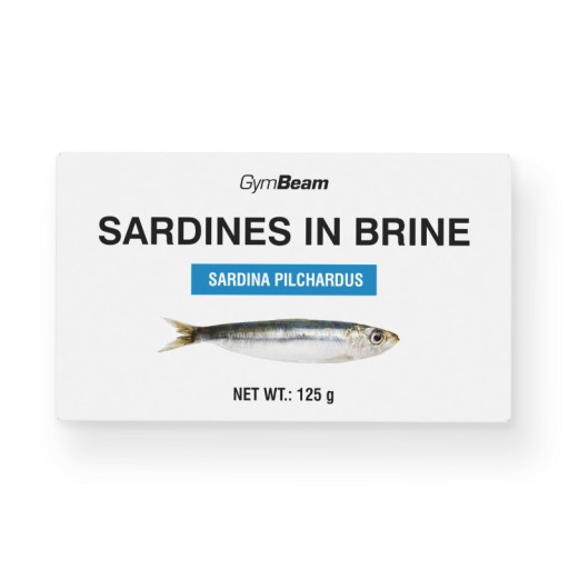 SARDINKY V MARIED RYBIE PROTEÍN S VYSOKÝM PROTEÍNOM V KONZE - GymBeam 125g