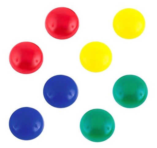 Okrúhle magnety na dosky chladničky, 8 kusov, 20 mm