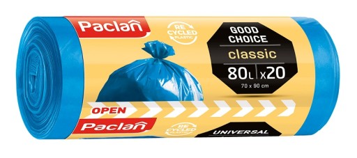 PACLAN CLASSIC Vrecia na odpadky 80L 20 kusov