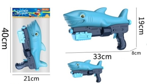 VODNÁ PUŠKA SHARK PNEUMATICKÁ VODNÁ Puška PSIKAWKA SIKAWKA 33CM