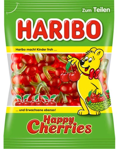 Haribo Happy Cherries Jelly fazuľa 175g