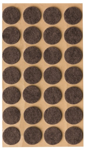 bePracti Plstené podložky pod hnedý POĽSKÝ nábytok, sada 147 ks