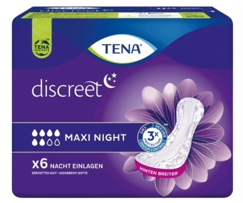 Tena, Discreet Maxi night, Vložky do topánok, 6 kusov