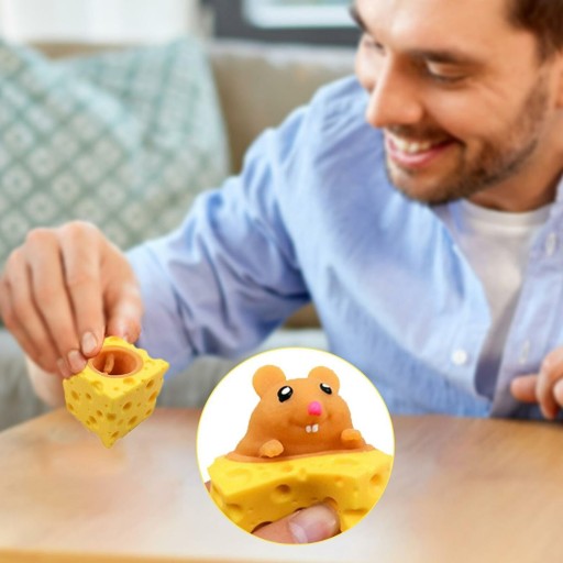 MOCHI SQUISHY SYROVÁ MYŠ GNIOTEK ANTISTRESOVÁ MYŠ
