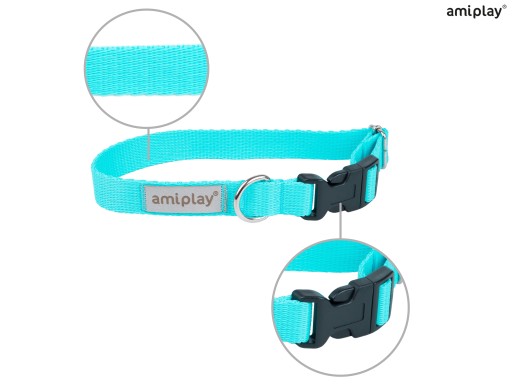 amiplay Nastaviteľný golier Samba S Turquoise
