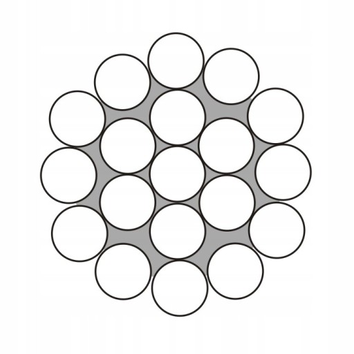 Lanko oceľové 2mm výplet 1x19 OC pozink OC pozink 5m