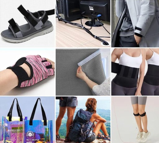 PEVNÁ PÁSKA NA VELCRO OBOJSTRANNÁ ŠÍRKA. 20 mm ČIERNA