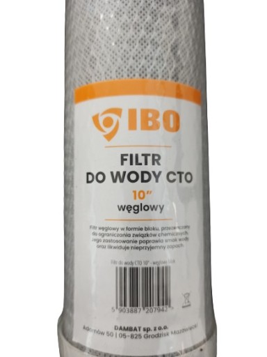 IBO VLOŽKA VODNÉHO FILTRA 10 palcov CARBON BLOCK OSMÓZA
