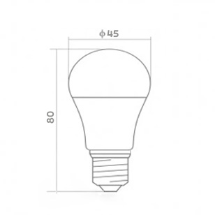 LED žiarovka E27 5W G45 Teplá Neutrál Studená