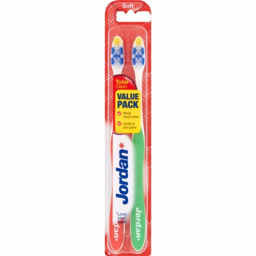 Jordan Total Clean zubná kefka Soft 2 ks.