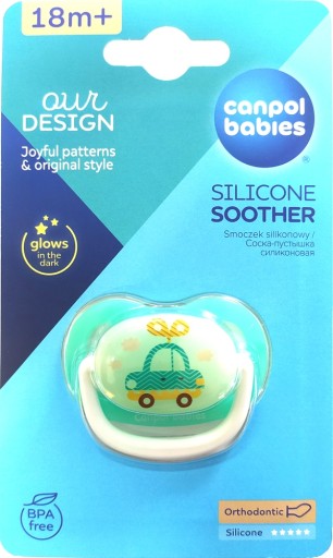 Canpol Baby cumlík silikónový 18m+ TOYS tyrkys 23/258