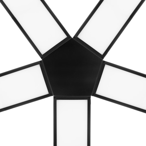KONEKTOR PRE LINEÁRNU ZÁVISNÚ LAMPU 7 x 4 cm, PÄŤSMERNÝ SPOJOVACÍ PÄŤ LAMPIÓN