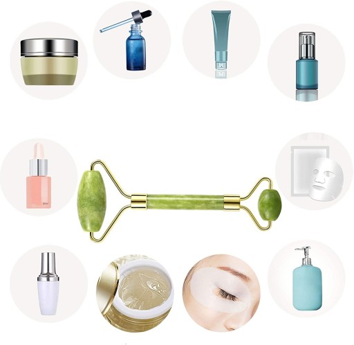ROLEČOVÝ MASÁŽER JADE KAMEŇ NA TVÁR + GUA SHA