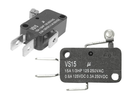 16x28mm koncový mikrospínač s valčekom SPDT NO NC