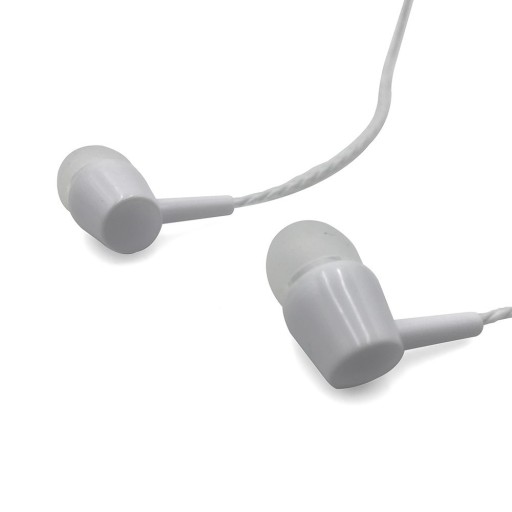 Slúchadlá do uší USB-C typu C s mikrofónom, biele