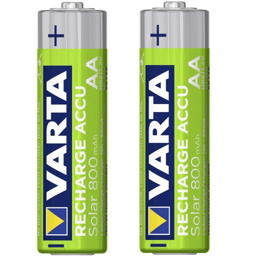 2x AA R6 800mAh NiMH 1,2V batéria Varta Solar