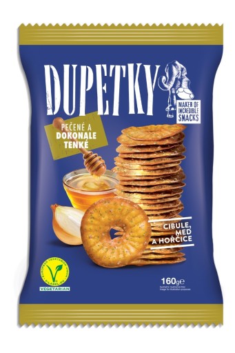 Dupetky plátky cibule, med, horčica 160g