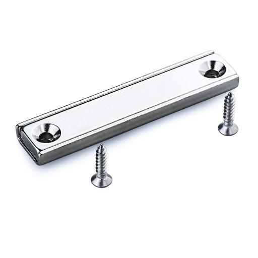 NEODYMIOVÝ MAGNETOVÝ DRŽIAK V POUZDE NA SKRUTKU 50x13,5x5mm HUNTER NOSNOST 11KG