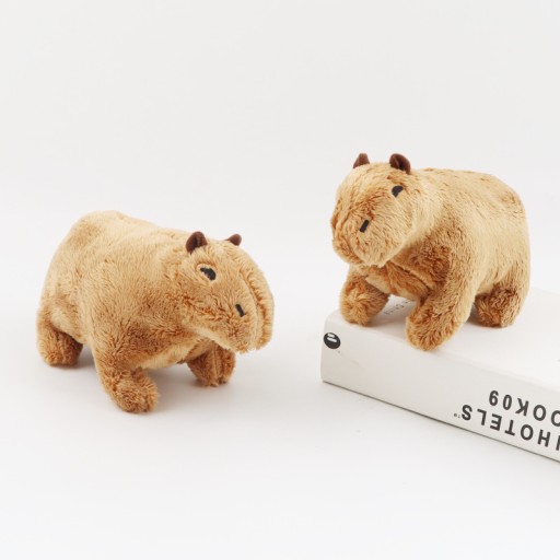 PLYŠOVÁ HRAČKA CAPYBARA MASKOT ZVIERATKO KĽÚČENKA BRINK DARČEKOVÝ PLYŠ