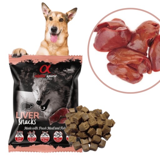Alpha Spirit pochúťkové kocky pre psov PEČEŇ 50g