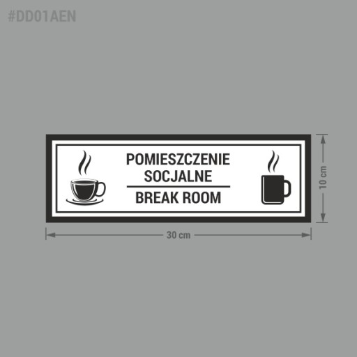 Samolepka na dvere - Spoločenská miestnosť 10x30