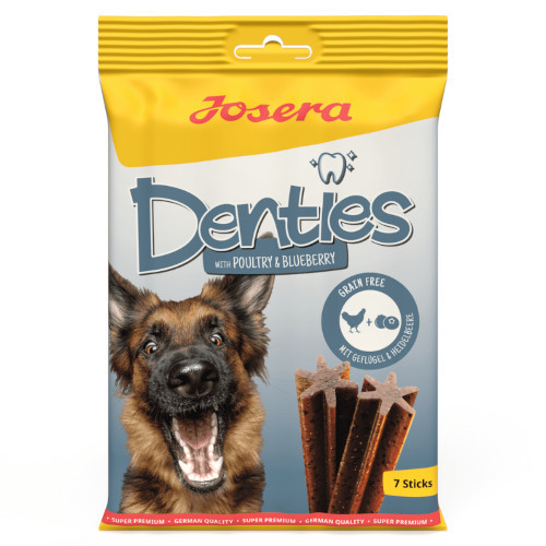 Josera Denties s hydinou a bobuľovým ovocím 180g pochúťka