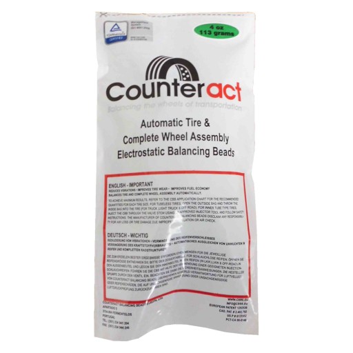 4 oz 113g guľôčkový prášok na dynamické vyváženie kolies pneumatík COUNTERACT