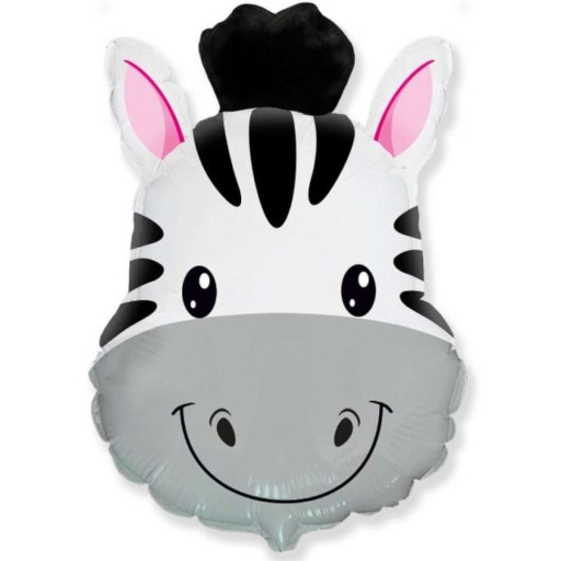 Fóliová BALÓNOVÁ hlava ZEBRA zoo SAFARI zvieratká