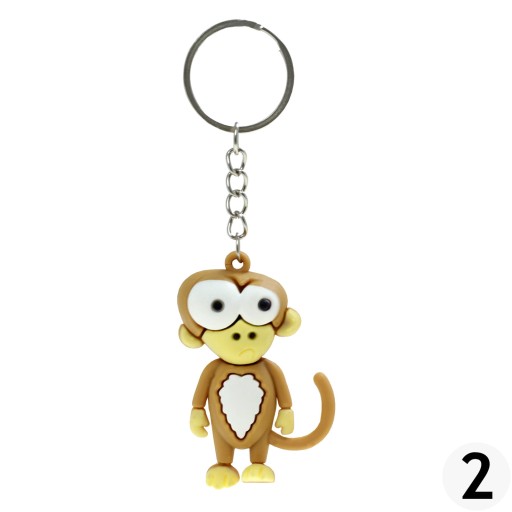 Kľúčenka, gumená kľúčenka Animals 1 ks.