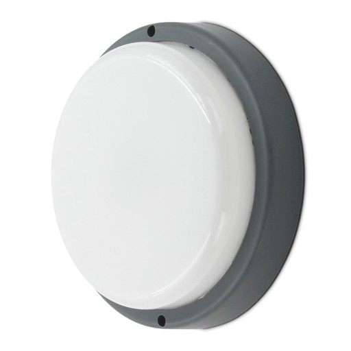 VONKAJŠIA NÁSTENNÁ LAMPA VÝKONNÁ FASÁDNA LAMPA MINI 18W IP54 GRAFITOVÁ okrúhla