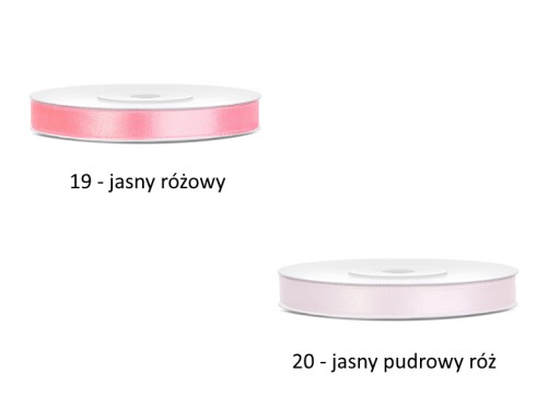 SATINOVÁ STUHA farebná páska 6 mm 25 m