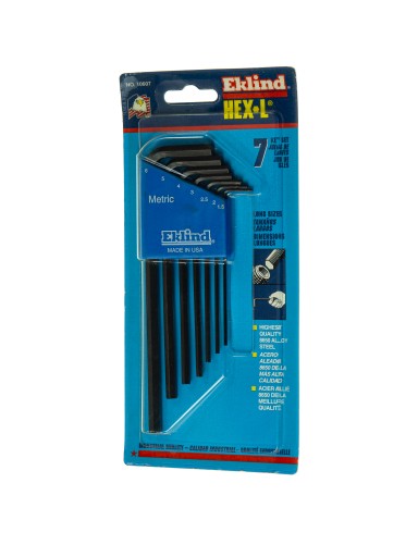 EKLIND sada 7 ks imbusových kľúčov, 1,5-6 mm