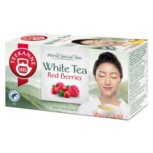 TEEKANNE BIELY čaj BIELY čaj RED BERRIES brusnica malina 20 VRECÍ