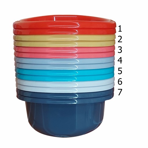 Plastová misa 20 l Ø45 cm umývateľná UNIVERZÁLNA s rúčkami SCHVÁLENÉ POTRAVINY
