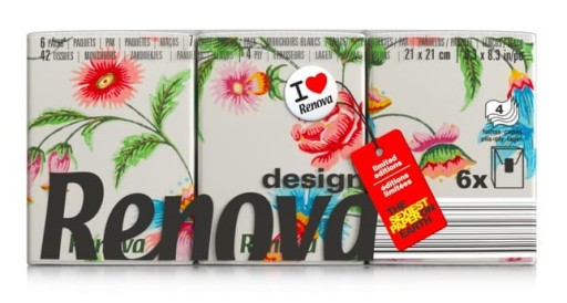 Renova Design Spring vreckové utierky 6x7 ks