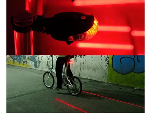 Osvetlenie na bicykel Zadné svetlo na bicykel laserové Svetlo na bicykel