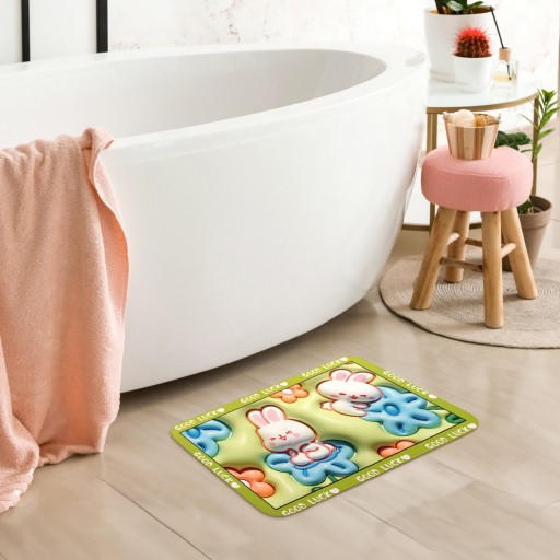 3D protišmyková absorpčná podložka do kúpeľne Magic 04