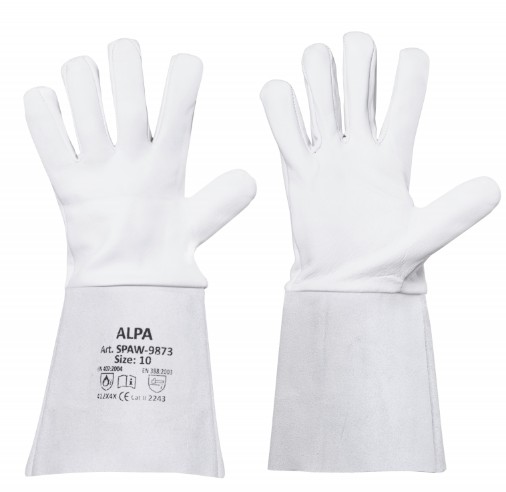 Kožené zváračské rukavice 35 cm Alpa TIG SPAW 9873 veľkosť 9 - XL 1 pár