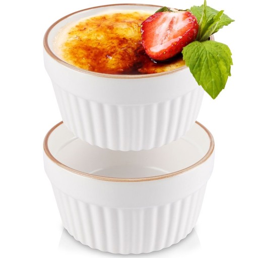 2x Žiaruvzdorný ramekin, zapekacia misa, zapekacia misa