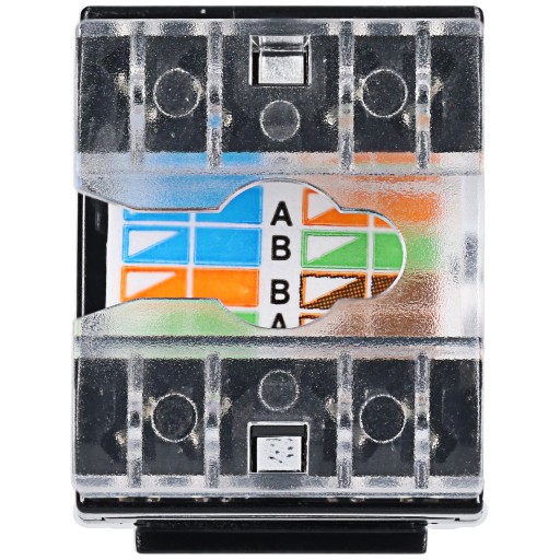 Keystone Modul RJ-45 LAN zásuvka CAT.5E čierna