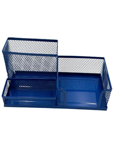 Pen&GO Organizér na pero na stôl sieťovaný box na náradie PG9058 C Modrý