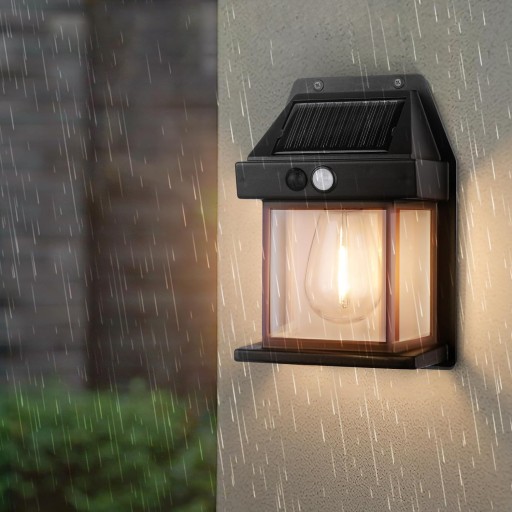 LED SOLÁRNE LAMPY VONKAJŠIE NÁSTENNÉ LAMPY SÚMRAK SNÍMAČ POHYBU