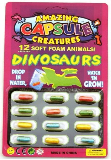 MAGICKÉ KAPSULKY RASTÚCE VO VODE - DINOSAURY