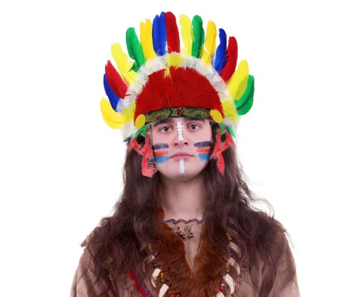 Indický Apache Plume farebný veľký prevlek