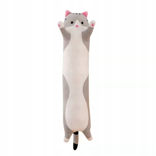 DLHÝ MASKOT MASKOT PLYŠOVÝ VANKÚŠ PRE MAČKU 50cm XXL