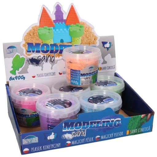 Magic kinetic SAND modelovací piesok - vedro 400g 5524