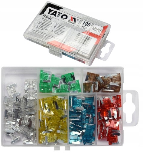 YATO FUSES MINI POISTKA SET 100 ks