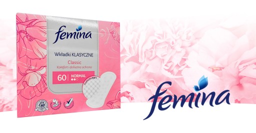 FEMINA CLASSIC NORMAL klasické vložky 60 ks